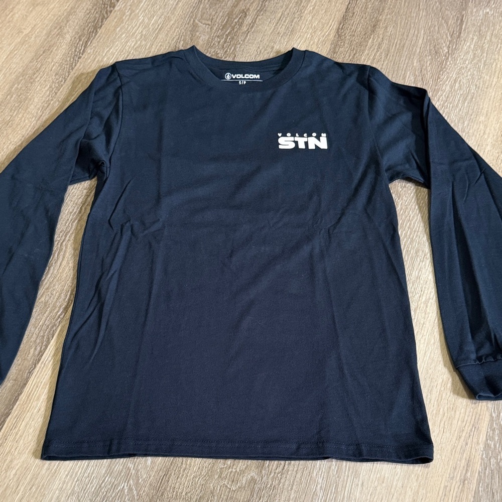 Volcom Black Long Sleeve STN Logo Shirt